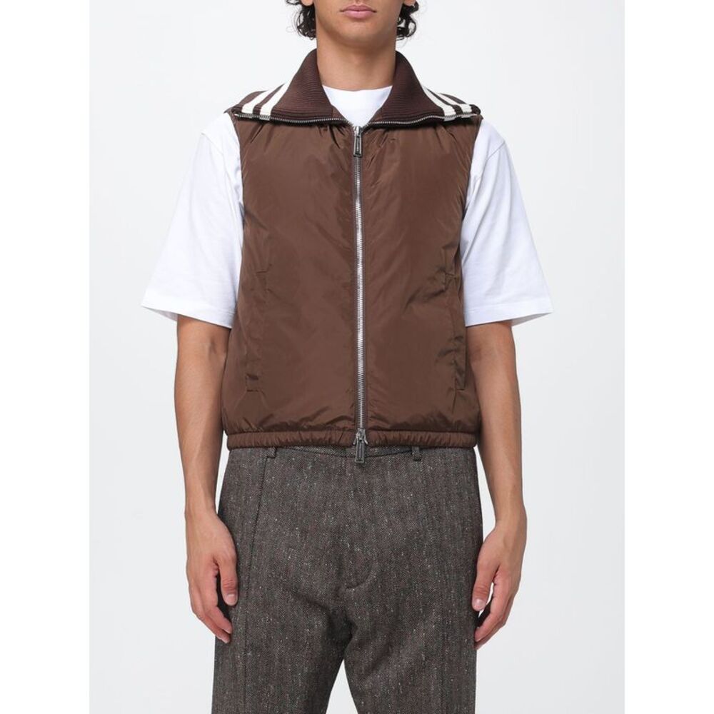 Dsquared2 Men Dsquared2 Padded Technical Nylon Gilet With Contrast Trims